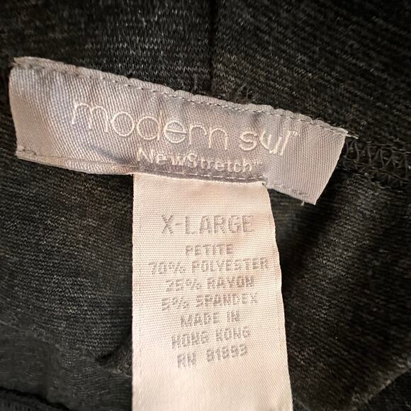 Green Envelope Popover Top Black Bell Sleeve Size 1X - Picture 6 of 8